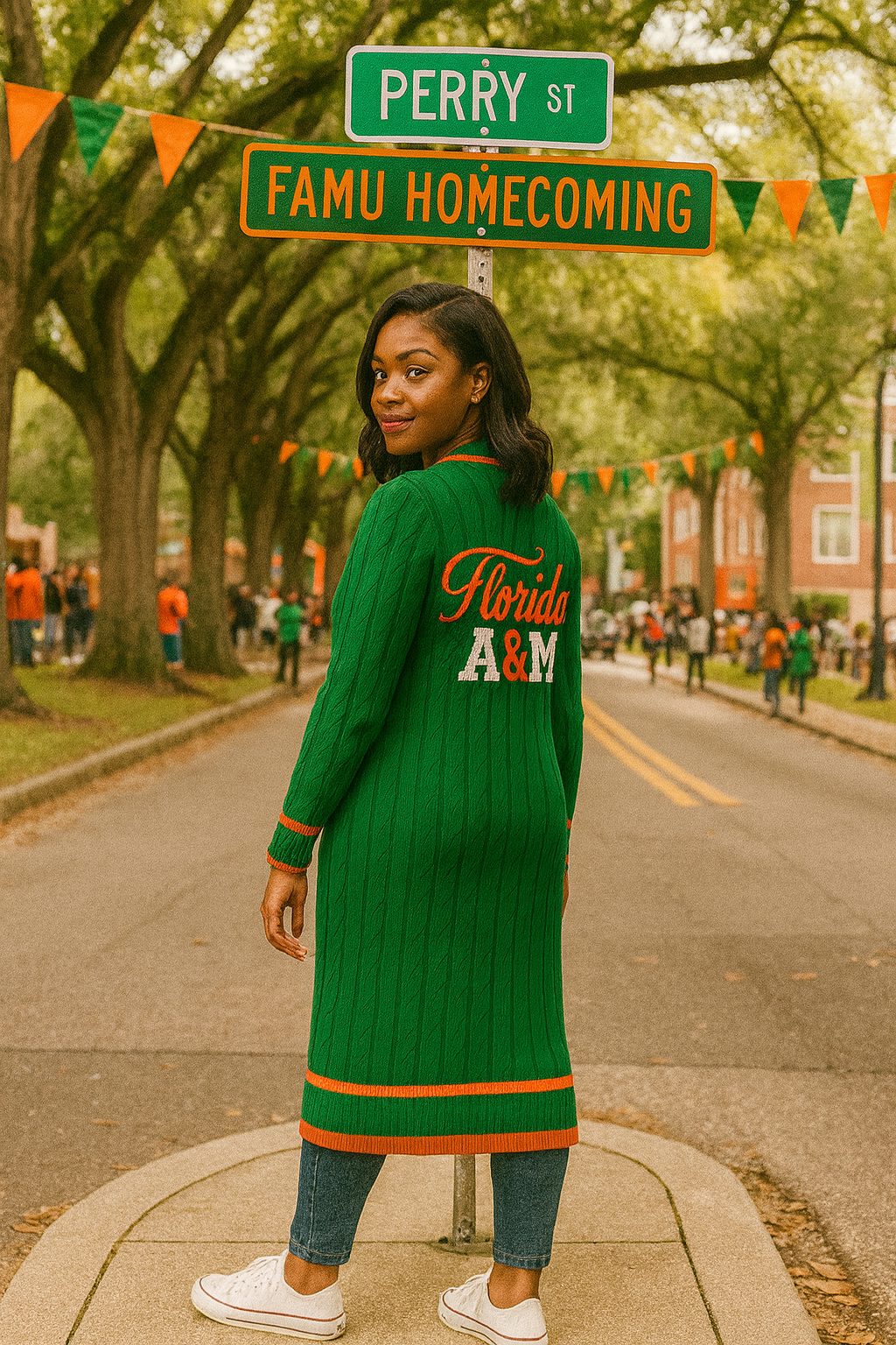 PRESALE - FAMU Homecoming Knit Cardigan - PRESALE