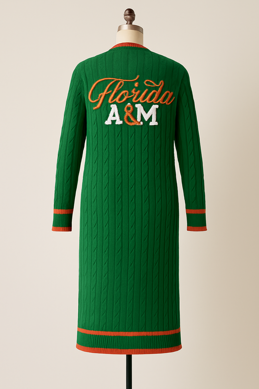 PRESALE - FAMU Homecoming Knit Cardigan - PRESALE